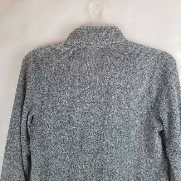 STAN HERMAN ZIP UP FLEECE JACKET. SIZE M. Grayish black. Full front zipper. - Picture 10 of 15